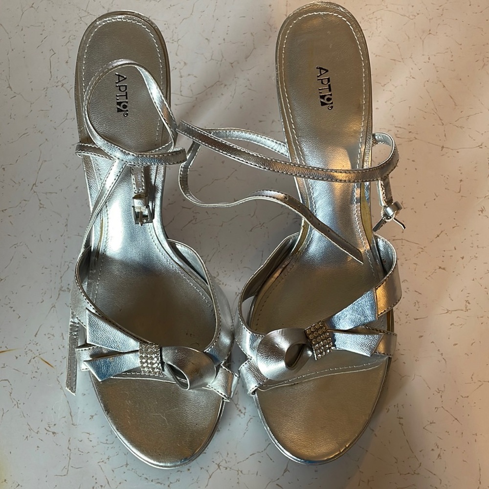 Silver heels